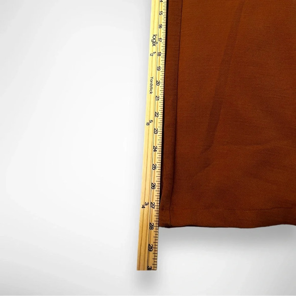 OPHELIA‎ ROE Women's Camel Brown Wide Leg Trousers Size Medium | NWT - Picture 9 of 9